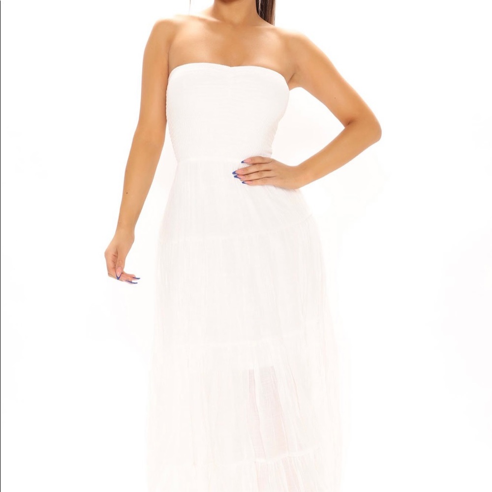 Maxi dress-white